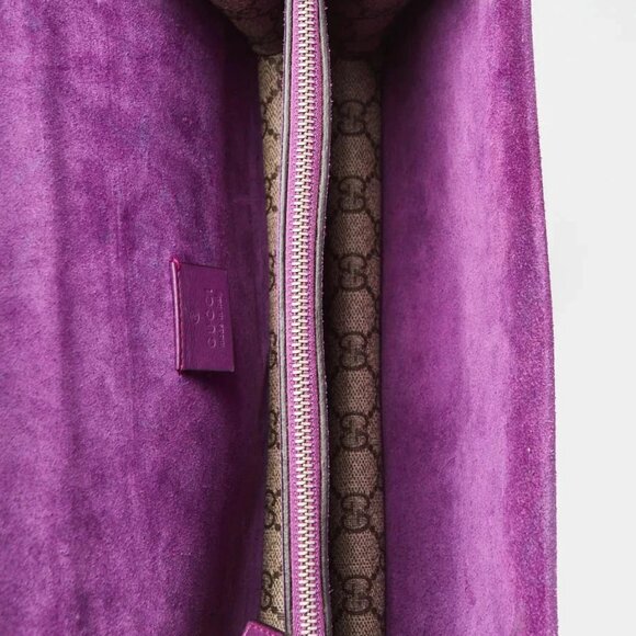 Gucci Beige GG Supreme Canvas Embroidered Sequin Small Dionysus Shoulder Bag - Picture 11 of 12